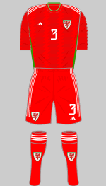 wales 2022 world cup red kit